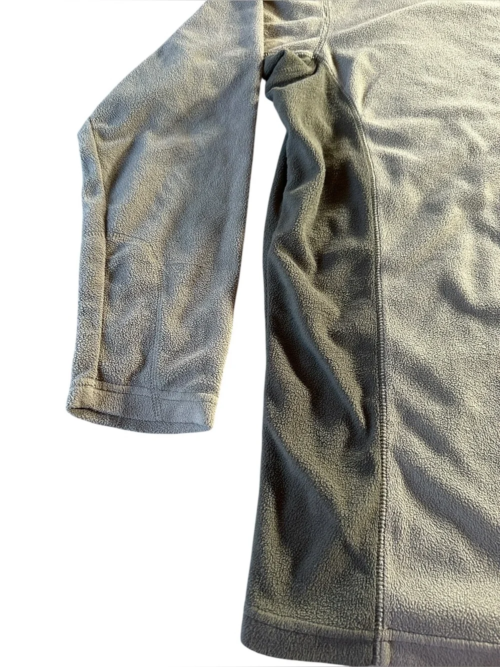 Columbia Light Gray Quarter-Zip Fleece Pullover 3X - Picture 6 of 12